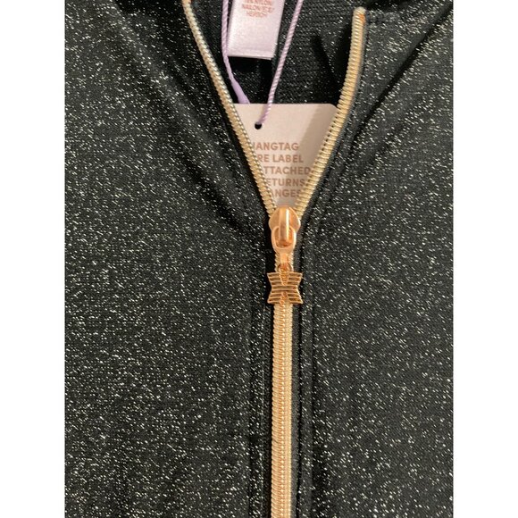 Savage X Fenty Sleep & Shine Hooded Jumpsuit Lurex in Black size 2X - Picture 9 of 14